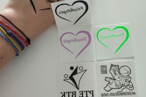 Lemosható színes, UV tetoválások egyedi grafikával